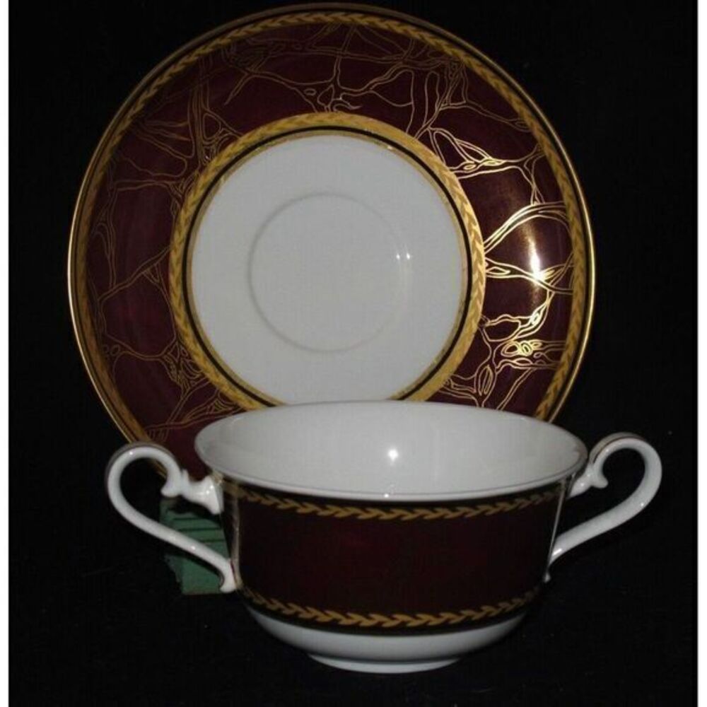 Villeroy & Boch Empress Cream Soup Bowl w/ Saucer Set (s)